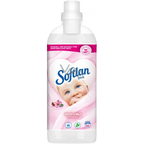 Softlan Weich & Mild Sensitive hypoalergenní aviváž pro citlivou pokožku 45 dávek 1 l