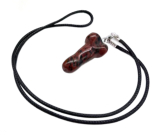 Obsidian červený Penis amulet pro plodnost, přívěsek přírodní kámen ručně broušený 3 cm, kámen záchrany