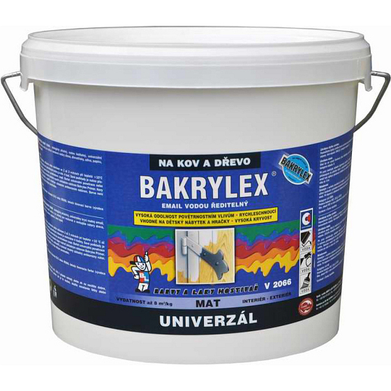 Bakrylex Univerzál mat V2066 barva na dřevo a kov 0240 hněď tmavá, 5 kg
