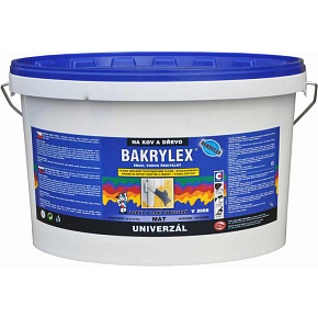 Bakrylex Univerzál mat V2066 barva na dřevo a kov 0100 bílá, 10 kg Bakrylex Univerzál mat V2066 barva na dřevo a kov 0100 bílá, 10 kg