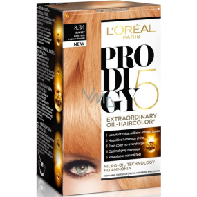 Loreal Paris Prodigy 5 barva na vlasy 8.34 světlá blond měděná