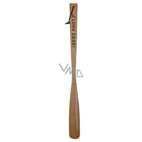 Bohemia Gifts Dřevěná lžíce na boty s potiskem pro myslivce - lovu zdar. Délka 55 cm.