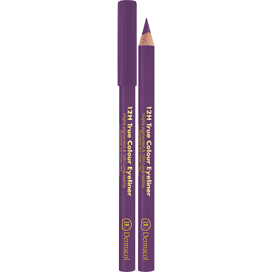 Dermacol 12h True Colour Eyeliner dřevěná tužka na oči 03 Purple 2 g