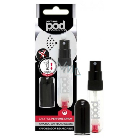 Travalo Perfume Pod Pure Essentials Black plnitelný flakón s rozprašovačem 5 ml