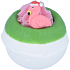 Bomb Cosmetics Vánoční plameňák - Flamingo Ho Ho Šumivý balistik do koupele 160 g