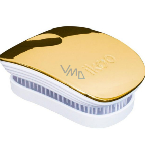 Ikoo Pocket Metallic Kapesní kartáč na vlasy podle čínské medicíny Soleil White