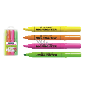 Centropen Zvýrazňovač Highlighter 8552 1-4 mm v etui, 4 barvy