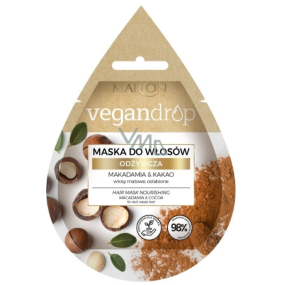 Marion Vegan Drop Makadamový olej & Kakaové máslo vyživující vlasová maska pro obnovu pružnosti vlasů 20 ml