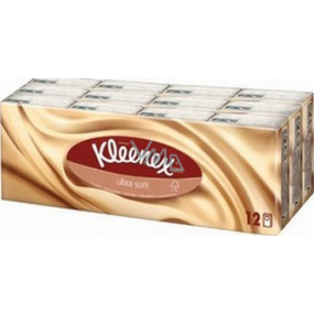 Kleenex Ultra Soft Mini hygienické kapesníky čtyřvrstvé 12 x 7 kusů