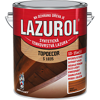 Lazurol Topdecor S1035 tenkovrstvá lazura na dřevo T027 meranti, 2,5 l