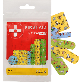 Fixaplast First Aid Kids mix náplastí, 24 ks Fixaplast First Aid Kids mix náplastí, 24 ks