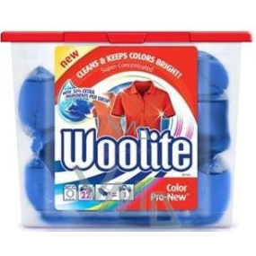 Woolite Delicate Pro-New Color gelové kapsle na barevné prádlo 22 x 24 ml