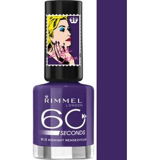 Rimmel London 60 Seconds by Rita Ora lak na nehty 613 Midnight Rendezvous 8 ml