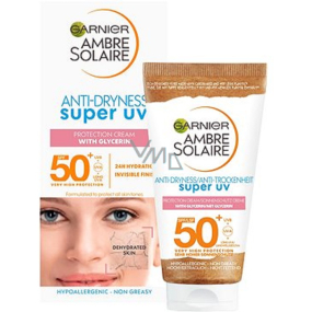 Garnier Ambre Solaire Sensitive Advanced Face UV Cream OF50+ opalovací krém na obličej 50 ml