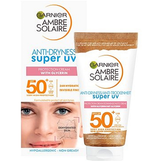 Garnier Ambre Solaire Sensitive Advanced Face UV Cream OF50+ opalovací krém na obličej 50 ml