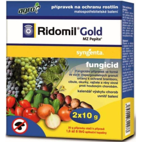 Agro Ridomil Gold Pepite fungicid přípravek na ochranu rostlin 2 x 10 g
