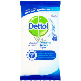 Dettol Cleansing Surface Wipes antibakteriální ubrousky na povrchy 36 kusů