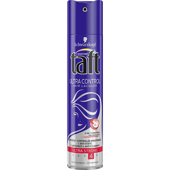 Taft Ultra Control Ultra silná fixace lak na vlasy 250 ml