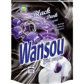 Wansou Black & Dark koncentrované gelové prací kapsle na černé a tmavé prádlo 10 kusů