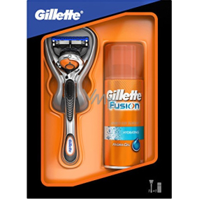 Gillette Fusion ProGlide Flexball holicí strojek + hydratační gel na holení 75 ml, kosmetická sada, pro muže