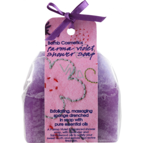 Bomb Cosmetics Fialka - Parma Violet sprchové masážní mýdlo 140 g