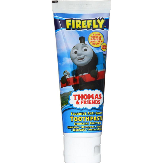 Thomas & Friends - Lokomotiva Tomáš Bubble Gum s fluoridem 6+ zubní pasta 75 ml