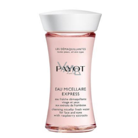 Payot Les Démaquillantes Eau Micellaire Express osvěžující pleťová voda na odlíčení obličeje a očí s výtažky z malin 75 ml Promo