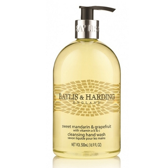 Baylis & Harding Sladká mandarinka a Grapefruit tekuté mýdlo na ruce dávkovač 500 ml