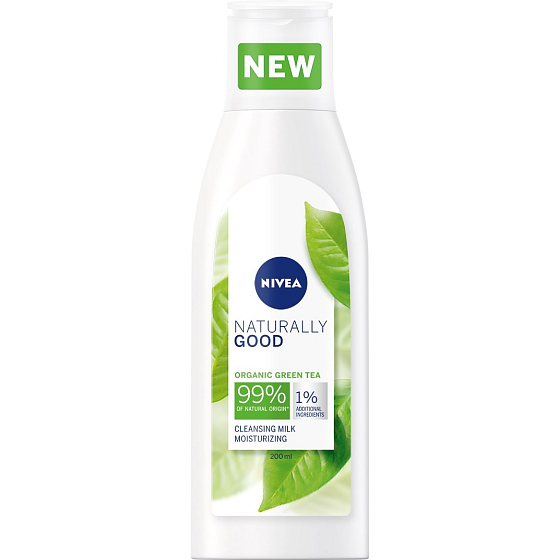 Nivea Naturally Good čisticí pleťové mléko 200 ml
