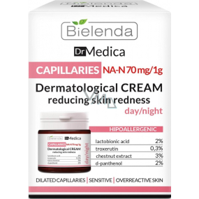Bielenda Dr. Medica Capillaries dermatologický pleťový krém na zarudlou pleť denní/noční 50 ml