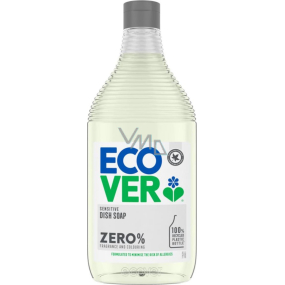 ECOVER Sensitive Dish Soap Zero % ekologický prostředek na nádobí bez parfemace 450 ml
