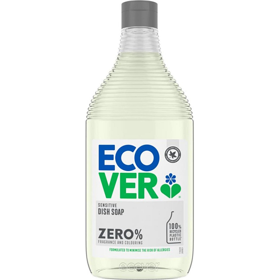 ECOVER Sensitive Dish Soap Zero % ekologický prostředek na nádobí bez parfemace 450 ml
