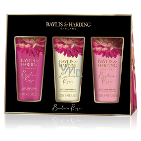 Baylis & Harding Tajemná růže krém na ruce 3 x 50 ml, kosmetická sada pro ženy