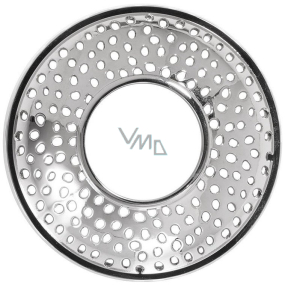 Yankee Candle Kensington Silver Punched Metal Illuma Lid prstenec ozdobný kovový na střední a velké vonné svíčky Classic 9 x 3 cm
