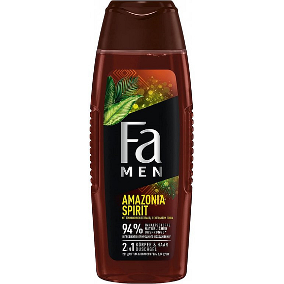 Fa Men Amazonia Spirit 2v1 sprchový gel na tělo a vlasy pro muže 250 ml