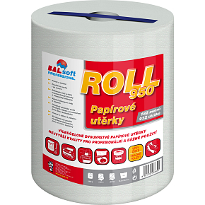 BALsoft Roll950 2vrstvé papírové utěrky, 182 m, 923 útržků, 1 role