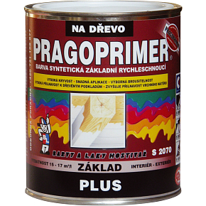 Pragoprimer Plus S 2070 základní barva na dřevo, 0100 bílá, 600 ml