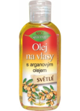 Bione Cosmetics Arganový olej se silikonem na světlé vlasy 80 ml