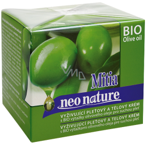 Mitia Bio Olivový olej vyživující pleťový a tělový krém 250 ml