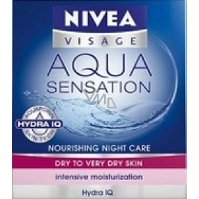 Nivea Visage Aqua Sensation výživný hydratační noční krém 50 ml