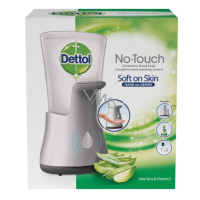 Dettol Jemná Aloe bezdotykový dávkovač mýdla a náplň, 250 ml