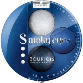 Bourjois Trio Smoky Eyes oční stíny 15 Bleu Nuit 4,5 g