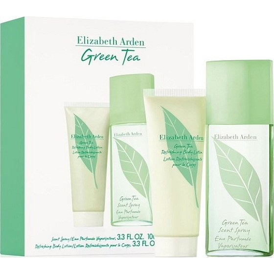 Elizabeth Arden Green Tea parfémovaná voda pro ženy 100 ml + tělové mléko 100 ml, dárková sada