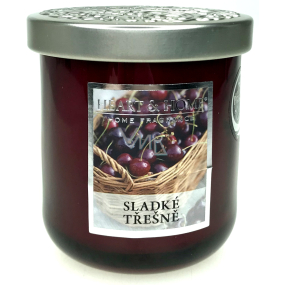 Heart & Home Sladké třešně Sojová vonná svíčka střední hoří až 30 hodin 115 g