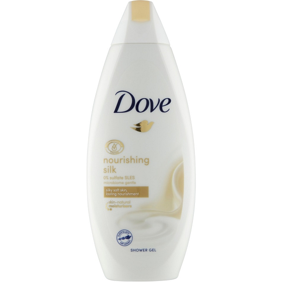 Dove Nourishing Silk sprchový gel pro dlouhodobě vyživenou pokožku 250 ml