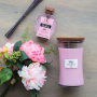 WoodWick Rose - Růže vonná svíčka s dřevěným širokým knotem a víčkem sklo loď 453 g