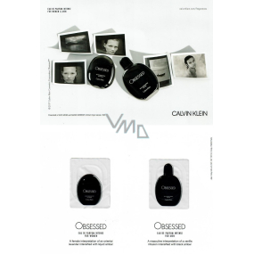 Calvin Klein Obsessed Intense for Woman & Men vzorky vůní na kartičce