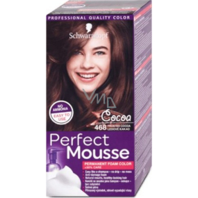 Schwarzkopf Perfect Mousse Permanent Foam Color barva na vlasy 468 Ledové kakao