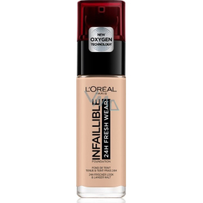 Loreal Paris Infallible 24H Fresh Wear Foundation make-up kryje nedokonalosti, nestírá se, nevysušuje pleť 110 Rose Vanilla 30 ml