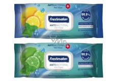 Freshmaker Lime&Mint antibakteriální vlhčené ubrousky na ruce a tělo 120 kusů